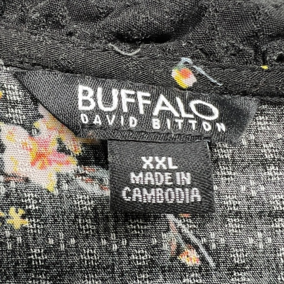 Buffalo Womens Top 2X Floral Cottagecore Gardencore Fairy Relaxed Flowy Garden - Picture 2 of 11